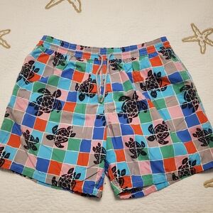 Vilebrequin Multicolor Turtle Pattern Swim‎ Trunks